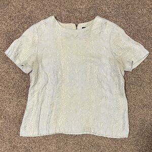 The Limited Shimmering Blue Blouse